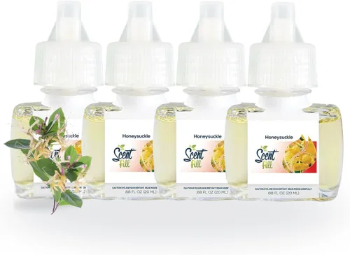 Vista 31 de Scent Fill Ambientador enchufable de sidra de manzana, 4 recambios de aceite perfumado
