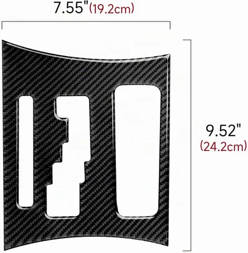 Vista 7 de Coche cambio cambio panel cubierta calcomanías para 2011 2012 2013 2014 Dodge cargador accesorios fibra carbono interior pegatinas