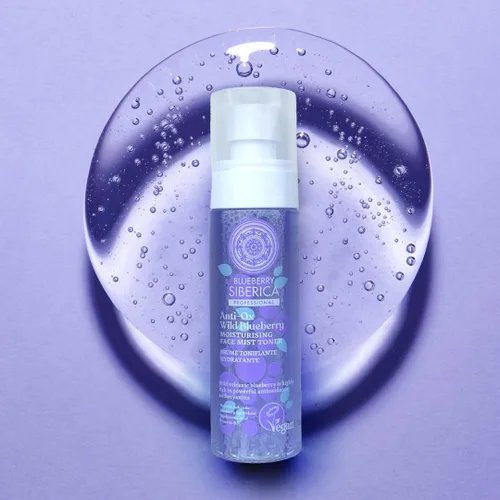 Vista 5 de Natura Siberica Natural Anti-OX Wild Blueberry Face Mist Toner 3.38 fl oz