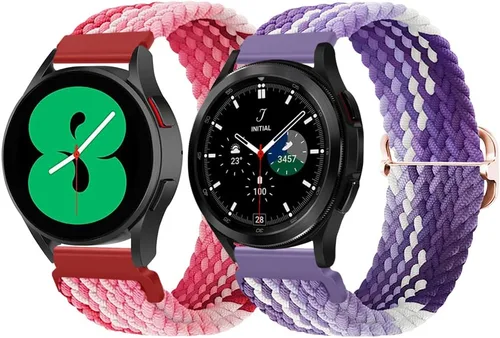 Vista 13 de Qimela Paquete de 2 correas deportivas compatibles con Samsung Galaxy Watch 7 6 5 4 1.575 in 1.732 in, Galaxy Watch 6 4 Classic Band 1.654 in 1.811