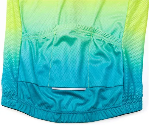 Vista 6 de Conjunto de jersey de ciclismo para mujer, pantalones cortos con peto, ropa de bicicleta de verano