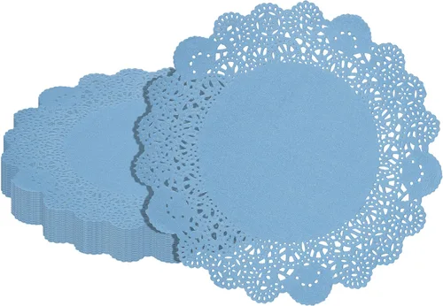 Vista 56 de Restaurantware Pastry Tek Blondas de Encaje de 4 x 4 Pulgadas 100 Vajilla Decorativa - Blondas de Mesa Desechables Redondas de Papel Negro
