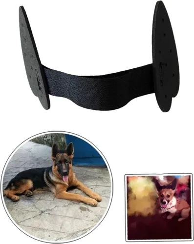 Vista 6 de 2 piezas de herramientas para el cuidado de orejas de perro para mascotas, calcomanías de orejas de perro para perro alemán, doberman pinscher