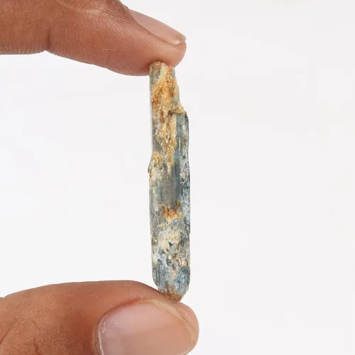 Vista 65 de GEMHUB Lápiz de cianita áspero pequeño con cristal curativo de cianita azul áspero suelto, tamaño pequeño, 9.7