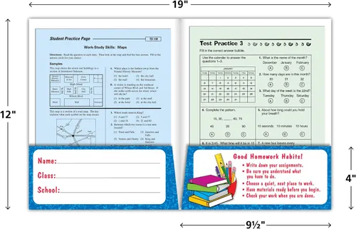 Vista 4 de Teacher Created Resources Carpeta de bolsillo Mi tarea (4941)