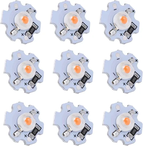 Vista 8 de POCREATION 25 chips LED AXD-1W-5V, bombilla LED de chip de 5 V, bombilla de ahorro de energía de 200 lúmenes, 1 W, cuentas de lámpara LED de alta