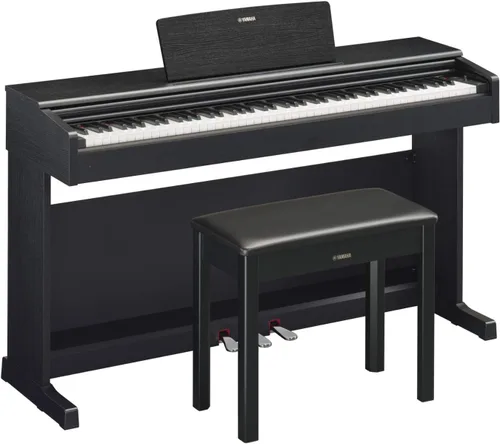 Vista 2 de Yamaha YDP144B Serie Arius - Piano de consola digital con banco, negro