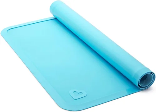 Vista 6 de Munchkin® Spotless™ Tapetes de silicona para niños, paquete de 2, azul/verde
