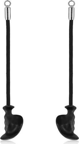 Vista 10 de HXD-ERGO Cuerda de tríceps con asas ergonómicas, cuerda de jalón de tríceps de 36 pulgadas para máquina de cable, sistema de polea, accesorio