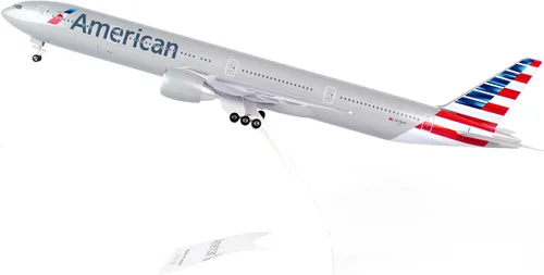Vista 4 de Daron Skymarks SKR715 American 777-300 New Livery Kit de modelo de avión para armar con engranaje, Escala 1/200