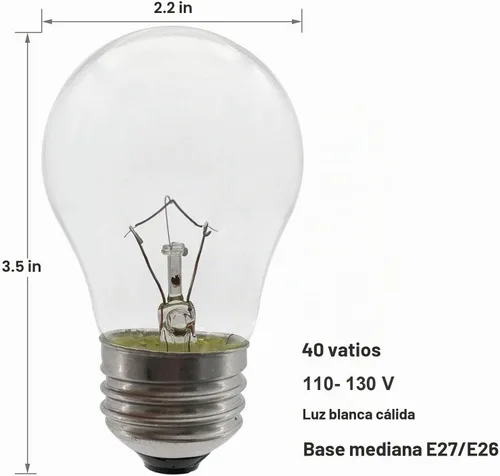 Vista 2 de SalPhines Bombilla para horno de 40 W, bombilla para electrodomésticos, resistente a altas temperaturas de 300 grados, para horno, estufa