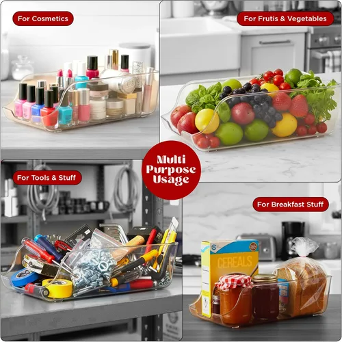 Vista 8 de Utopia Kitchen Organizador y dispensador de latas de soda para refrigerador/despensa, organizador de almacenamiento de latas duradero