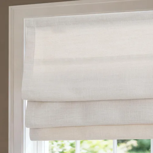 Vista 14 de Persianas romanas sin cordón, persianas romanas para ventanas con rayas negras de bloqueo total premium, persianas romanas personalizadas de tela