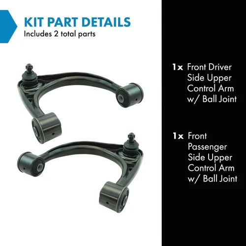 Vista 302 de Conjunto de Brazo de Control Inferior Delantero y Junta Esférica TRQ para Lado del Conductor y del Pasajero 2 Piezas Compatible con Ford Mustang GT