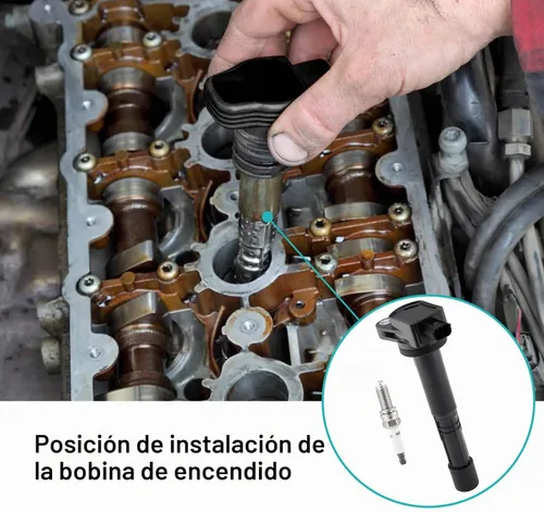 Vista 5 de 4PCS Paquete de bobinas de encendido Bujías (2.4L L4) para Honda Accord se