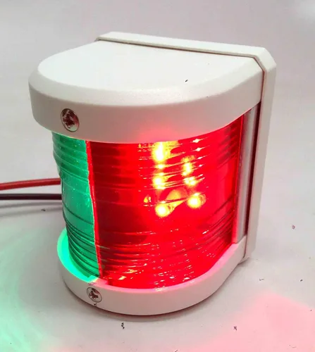 Vista 2 de Pactrade Marine Barco rojo y verde arco LED luz de navegación impermeable 2 millas náuticas