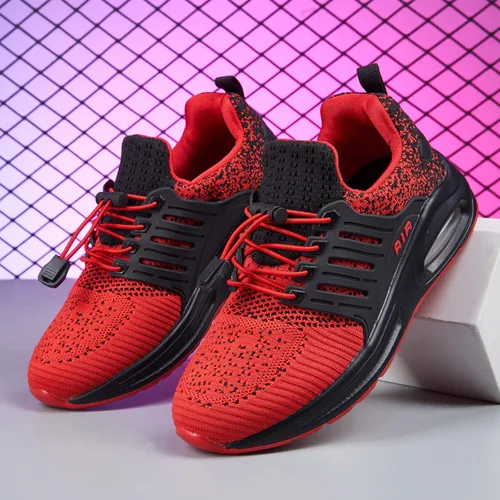 Vista 6 de Ugmikdo Zapatos para niños y niñas, tenis para correr, zapatos de aire, transpirables, ligeros, a la moda, para deportes, atletismo, gimnasio