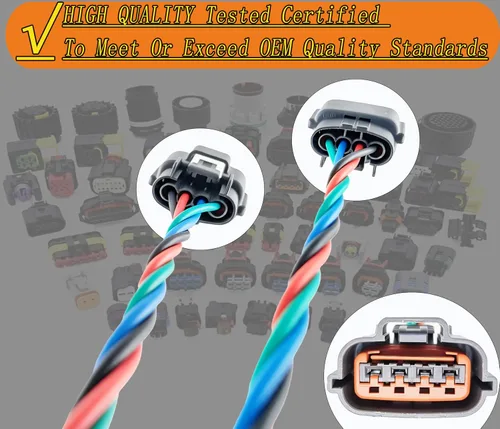 Vista 9 de Sensor de flujo de aire masivo Medidor MAF Arnés Conector Plug AFH55M12