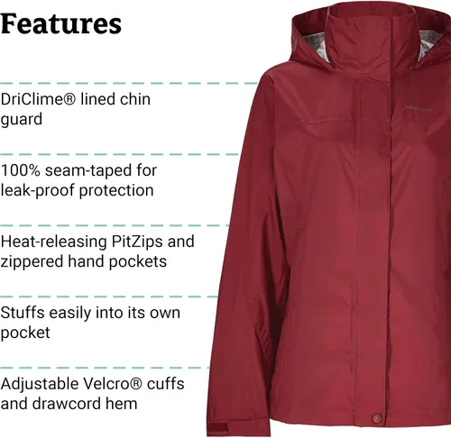 Vista 5 de Marmot womens Women's Precip Eco Waterproof Rain Jacket