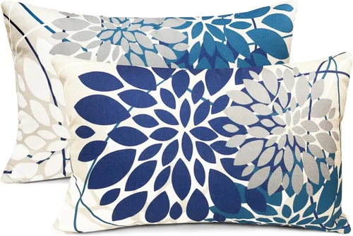 Vista 54 de Juego de 2 fundas de almohada decorativas negras boho 16x16 pulgadas, fundas de almohada de lino modernas estilo bohemia campestre para exteriores
