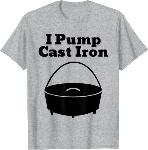 Vista 31 de I Pump - Camiseta de hierro fundido para cocinar al horno holandés