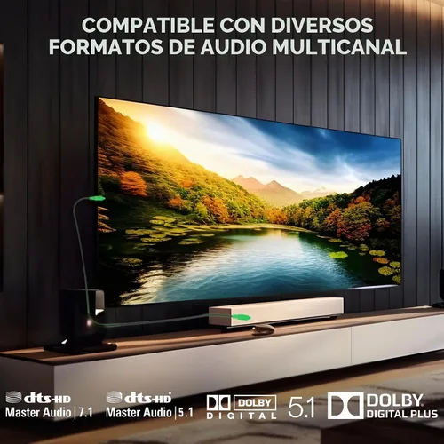 Vista 8 de Monster Gen2 Essentials - Cable de audio óptico digital (Toslink, SPDIF), cable de fibra óptica para TV, barra de sonido y sistema de cine en casa