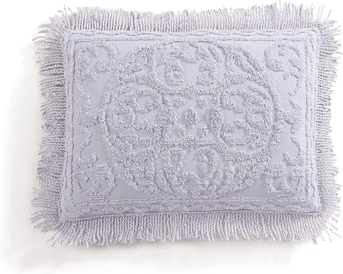 Vista 16 de Beatrice Home Fashions Medallón de chenilla, funda estándar, azul