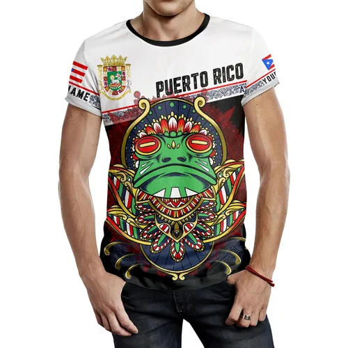 Vista 2 de Camiseta de béisbol de Puerto Rico, camiseta de béisbol personalizada, camiseta de béisbol de Puerto Rico, camiseta de WBC Puerto Rico