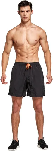 Vista 2 de Mens Swim Trunks Quick Dry Summer Beach Swim Shorts Board Shorts with Pockets