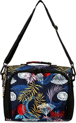 Vista 20 de J World New York Casey - Lonchera pequeña para adultos. Lonchera aislada de tamaño mediano para niños, color negro, 9.5 x 10 x 3.5 pulgadas