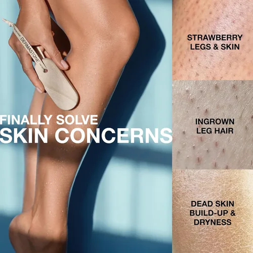 Vista 2 de Exfoliante para piernas y cuerpo: exfoliante profundo para el tratamiento de piernas de fresa, exfoliante de piernas encarnadas, removedor de piel