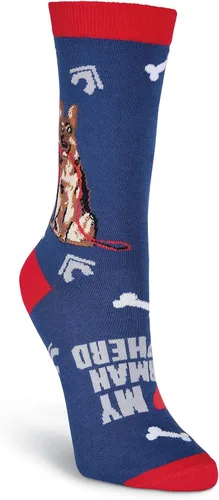 Vista 100 de K. Bell, calcetines retro varsity de lechuga para mujer Adultish (negro)
