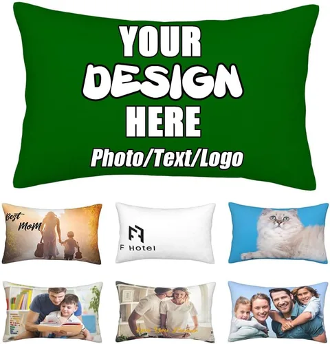 Vista 29 de Funda de almohada decorativa personalizada con foto de pareja, funda de cojín decorativo personalizada, fundas de almohada personalizadas