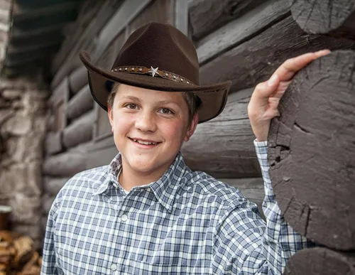 Vista 7 de Jastore Sombrero de vaquero para bebés y niños pequeños Sombrero de vaquera para bebés pequeños Sombrero de vaquero infantil Sombrero de vaquero