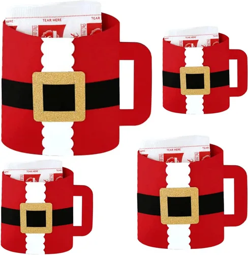 Vista 3 de Troqueles de metal para taza de Navidad, caja de regalo de Navidad 3D, plantillas cortadas para álbumes de recortes, fotos, papel decorativo