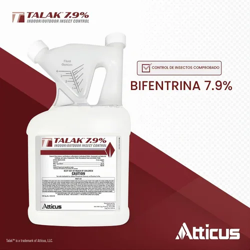 Vista 2 de Atticus Talak 7.9% Concentrado de insecticida bifentrina para interiores y exteriores (1 galón)