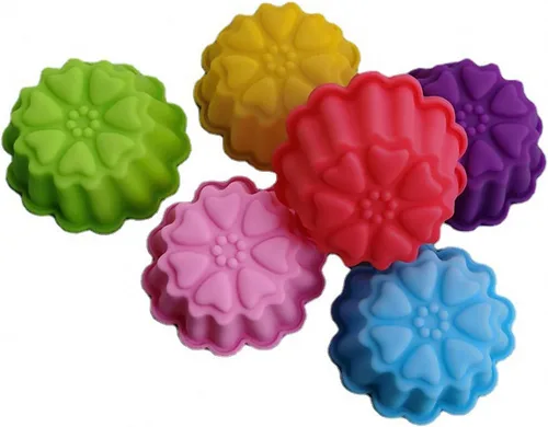 Vista 31 de 36 PCS Moldes para Hornear en Forma de Flor de Silicona Grado Alimenticio Antiadherente Mini Bandejas para Cupcakes, Pudines, Chocolates