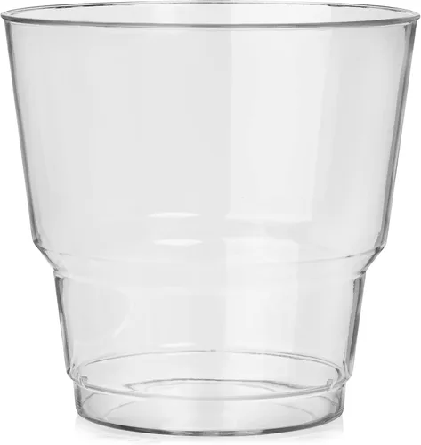 Vista 2 de Vasos pequeños de fiesta de 5 onzas, paquete de 96 unidades, plástico duro transparente, resistente, grado alimenticio para cócteles y bebidas