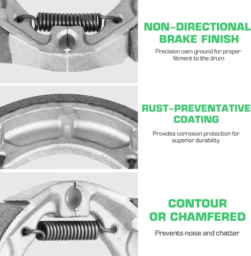 Vista 4 de Youxmoto Zapatas de freno delanteras traseras para Suzuki JR50 Mini 1978-2006/Suzuki ALT50 1983-1984/para LT50 QuadRunner 1984-1987/Apto