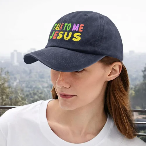 Vista 5 de ruio Jesus Hats for Men Baseball Cap Baseball Hat Women Talks to me Jesu Baseball Hat