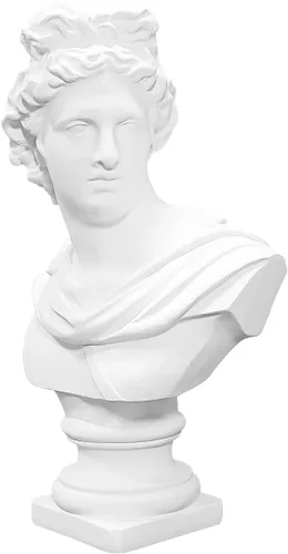 Vista 13 de Escultura de figura clásica decorativa de yeso, resina como modelo de pintura para artistas, busto, Venus, Apollo-David