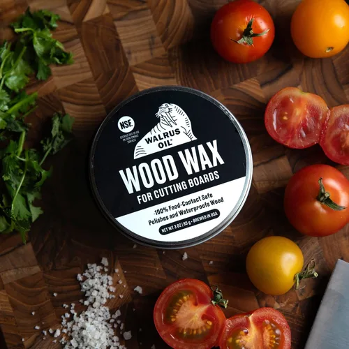 Vista 7 de ACEITE DE WALRUS - Cera para madera, lata de 3 oz, apta para alimentos según FDA, cera para tabla de cortar y crema para tabla