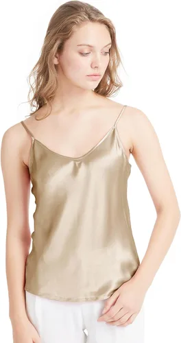 Vista 14 de LilySilk Camisola de Seda para Mujer 100% Seda de Mora de 19MM Básica Playeras Sin Mangas de Verano Top Clásico Holgado