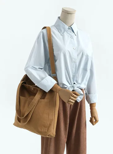 Vista 2 de Jeelow Bolso bandolera de lona resistente para hombre y mujer