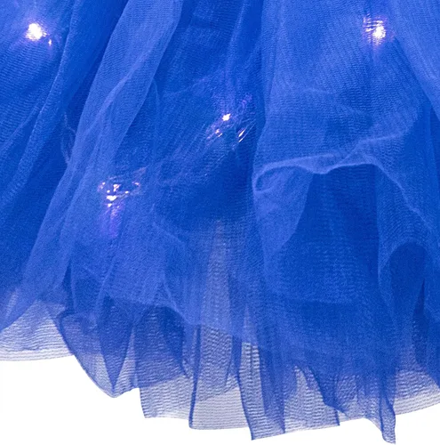 Vista 7 de Simplicity Paquete de 2 faldas clásicas de tutú de tul de neón con luz LED de 5 capas para mujer, tutú iluminado