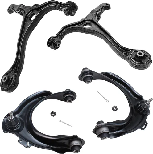 Vista 156 de Detroit Axle - 4 piezas de brazos de control traseros para Ford C-Max, Focus, Mazda 3 5, Volvo C30, C70, S40, V50, 4 brazos de control superiores e