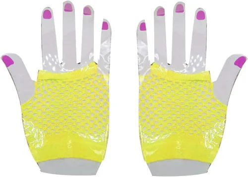 Vista 6 de ink2055 Guantes de malla de malla sin dedos para fiesta de despedida de soltera