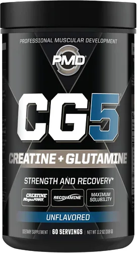 Vista 6 de PMD Sports Ultra Pump Fuel Insanity - Pre entrenamiento - Cherry Bombsicle (30 porciones) Sports CG5 Premium Creatina y L-Glutamina en polvo