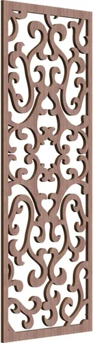 Vista 170 de 9 3/8 pulgadas de ancho x 24 3/8 pulgadas de alto x 1/4 de alto Smithfield paneles de pared de madera con calado, abedul