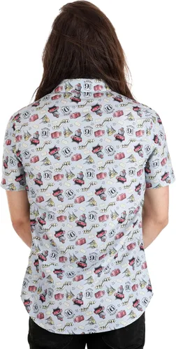 Vista 6 de Camisa con botones para adultos con estampado de luz de Harry Potter